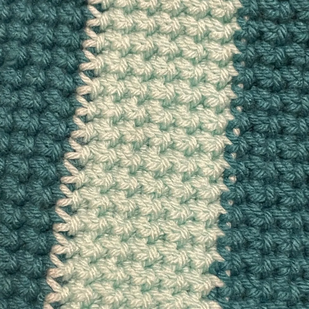 Handmade Crochet Turquoise Pot Holder